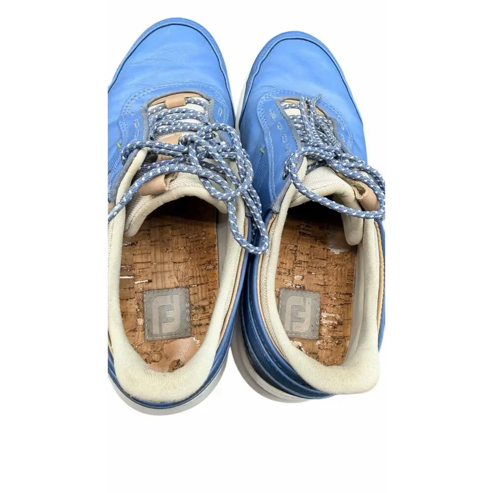 FootJoy Women’s Golf Shoes Blue Leather Spikeless Sz 9.5M Comfort